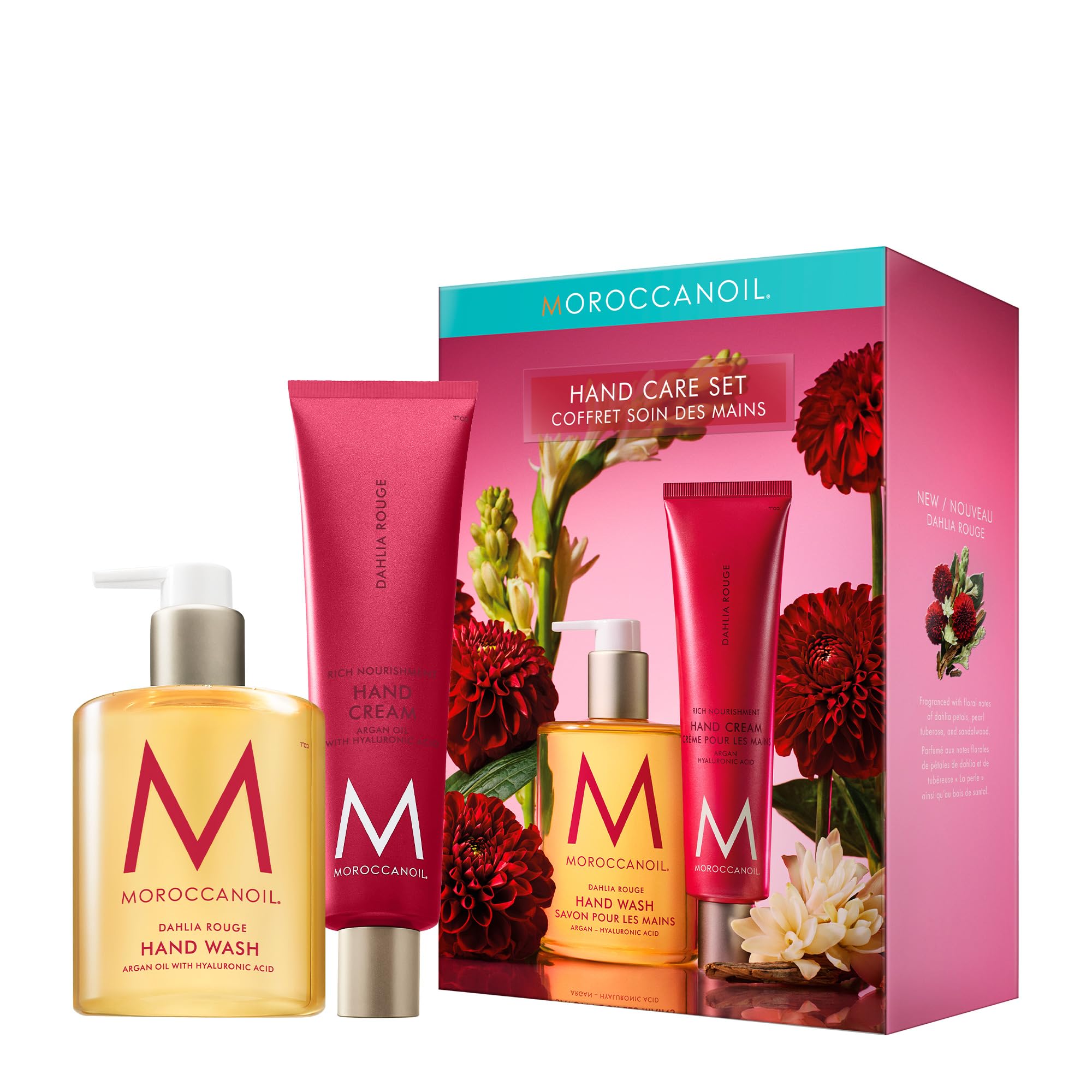 Moroccanoil Dahlia Rouge Hand Cream and Wash Set