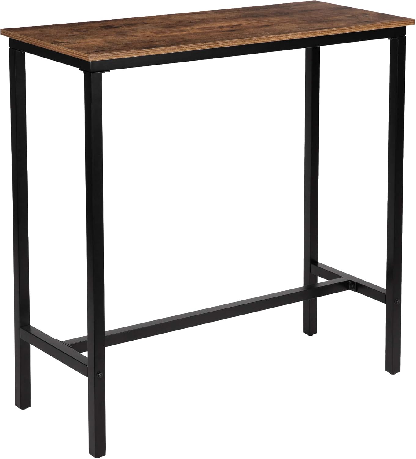 KOZYSPHERE 39.5” Pub Bar Table with Metal Frame, Pub Height Table Bistro Table Mini-Buffet Table Stand Desk Entry Way Table for Dining Room,Living Room (Indoor USE ONLY): Kitchen & Dining