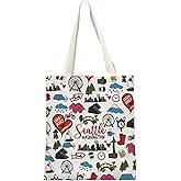 GJTIM Seattle Washington Souvenir Gift Seattle Washington Welcome Bag Travel Pouch for Traveller