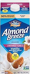 BLUE DIAMOND Unsweetened Vanilla Almondmilk, 0.5 GL