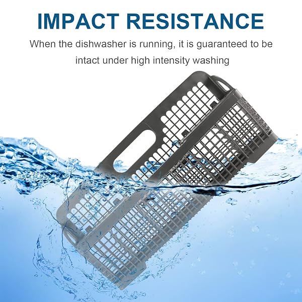 AMI PARTS 8531233 WP8562043 UNIVERSAL DISHWASHER SILVERWARE BASKET REPLACEMENT FIT FOR WHIRLPOOL KITCHENAID DISHWASHER UTENSIL RACK BASKET, REPLACES 8531233,8562043, WP8531233VP