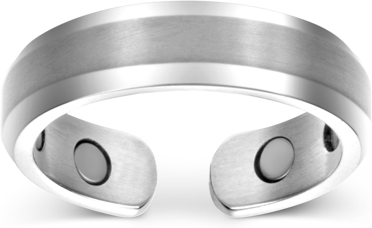 Elegant Titanium Magnetic Therapy Ring Pain Relief for Arthritis and Carpal Tunnel: Health & Personal Care