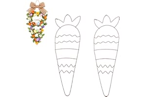 Easter Wreath Wire Wreath Form, Bunny/Heart/Bee/Carrot Form Frame for Easter DIY Craft, Metal Wire Wreath Frame Set for Garde