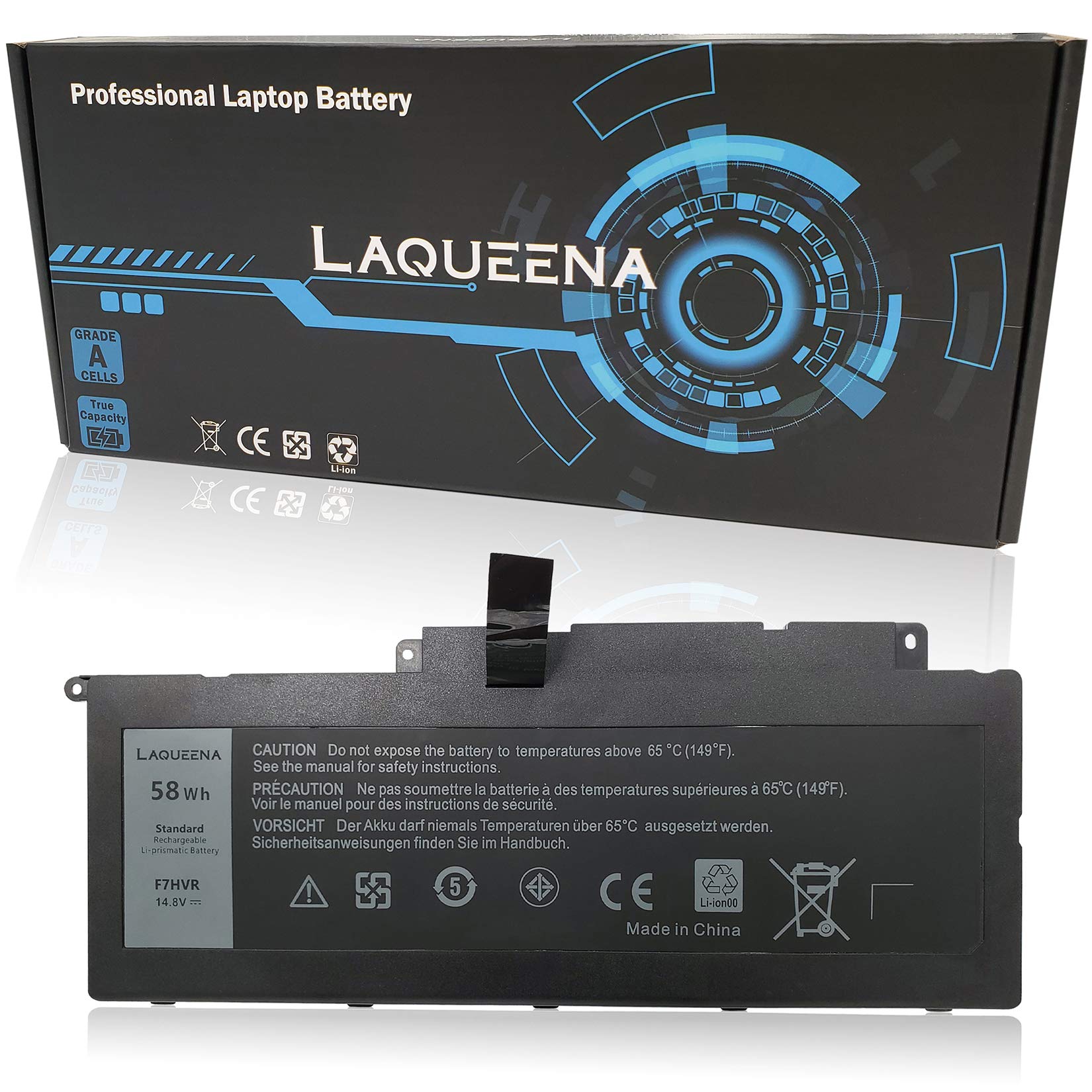 Laqueena F7HVR Laptop Replacement Battery for Dell Inspiron 15 7537 17 7737 Series 062VNH Y1FGD G4YJ
