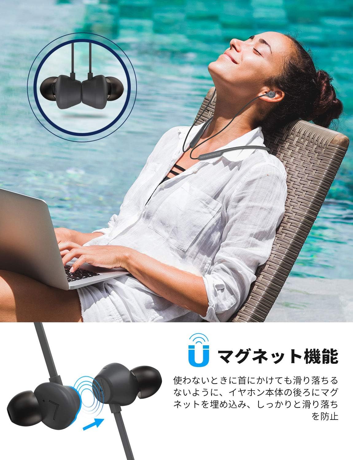 Amazon Co Jp Dyplay Anc Go アクティブノイズキャンセリングイヤホン Bluetooth4 2 ワイヤレスイヤホン 8時間連続再生 Ipx4防水 防汗仕様 Micro B充電 g超軽量 ハンズフリー通話 スポーツ向け 音声聞き取りモード搭載 Iphone Android 多機種対応 カナル型 グレー
