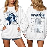 Fre-ya Skye Stars Align Tour Oversize Sweatshirt, Concert Merch Sweater Merch Costume Pop Fan Sweatshirts Y2K Clothes