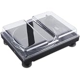 Decksaver Protective Cover for Technics SL-1200/1210 and Pioneer PLX-1000 | Smoked Polycarbonate Shell, Guards Faders, Knobs &amp; Switches, Dust, Liquid &amp; Impact Protection, Cables Stay Connected