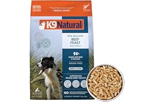 K9 Natural Raw Freeze Dried Beef Feast Pure Complete Gourmet Pet Dog Food 4lbs