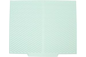 Silicone Dish Drying Mat | Heat Tolerant Kitchen Counter Mat for Dishes / Pet Bowls / Hot Pots | Large 16x20 Inch Grip - Enha