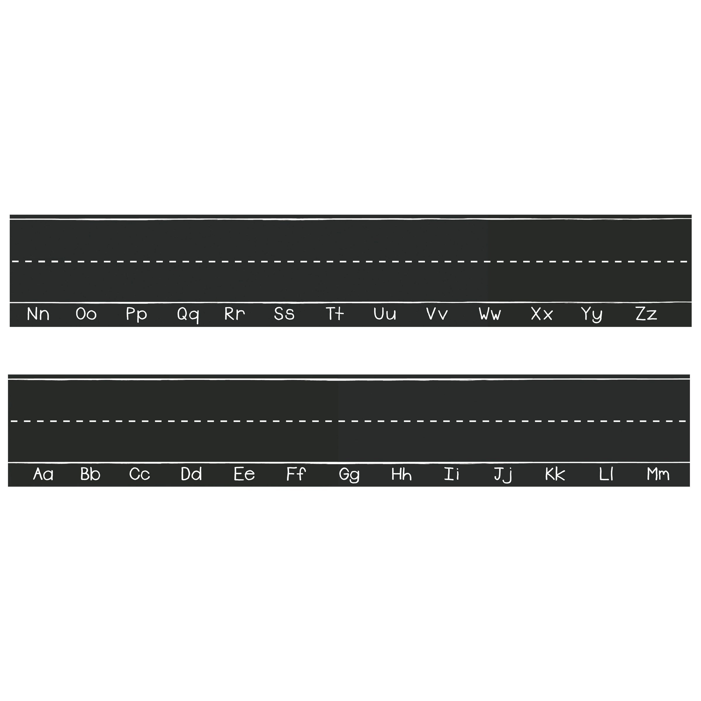 Wallies Peel & Stick Chalkboarder 2-sheet Alphabet