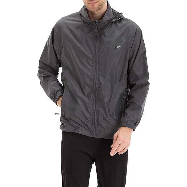 AFC Men's Lightweight Nylon Windbreaker Wind & Water Resistant