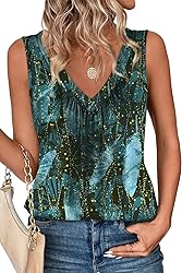 OFEEFAN Womens Tops Summer Clothes Resort Wear for