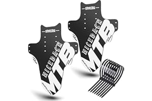 NICEDACK Mudguards Mountain Bike, 2 Pieces Mudguard Fit 20-29 Inch MTB Mudguard Front and Rear Compatible Bicycle Splash Guard