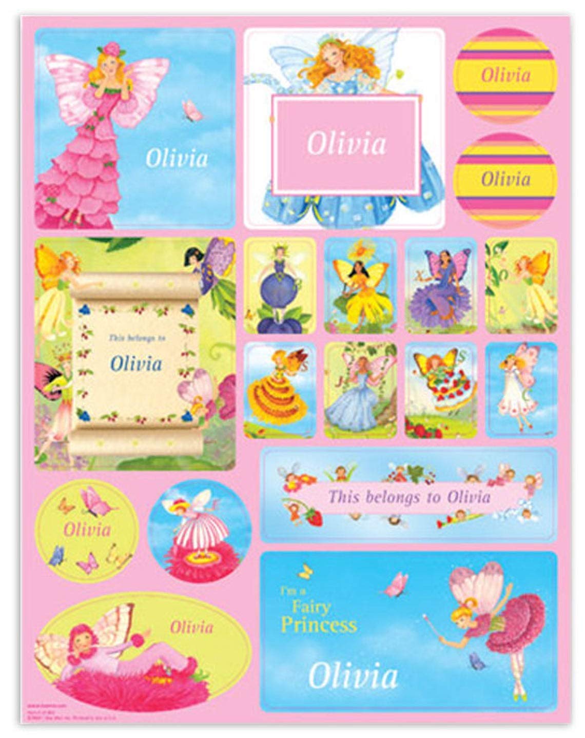 Personalized Stickers for Kids, Fairies - I See Me!