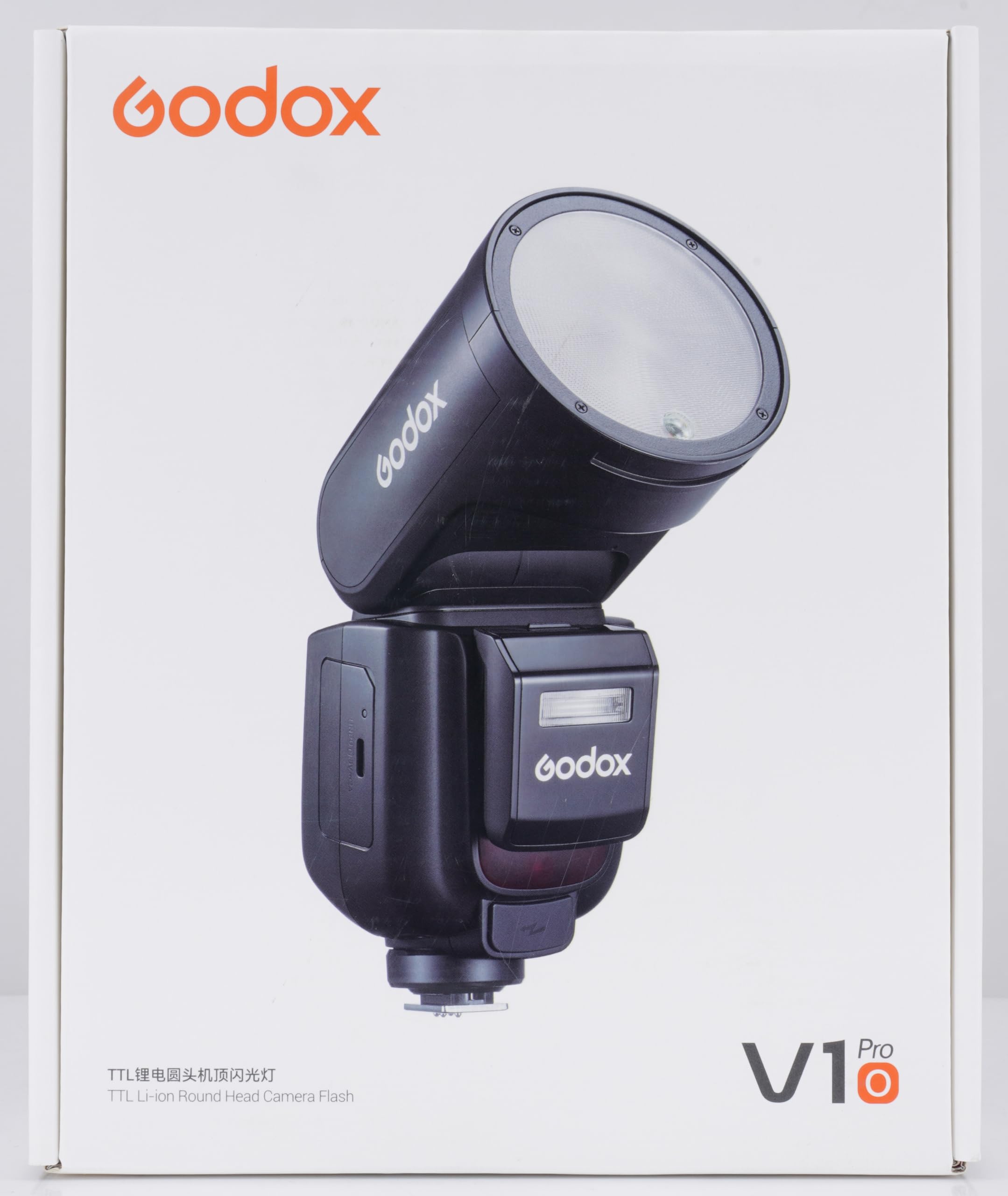 GODOX V1Pro-O Round Head Camera Flash Speedlite for Panasonic for Olympus, with Detachable Sub Flash SU-1, USB-C Charge Battery, 2.4G X Wireless HSS TTL Speedlight Flash for Panasonic for Olympus