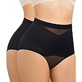 Nebility 2 Piece Tummy Control Shapewear Butt Lifting Underwear for Women Lower Belly Waist Trainer Seamless Faja Body Shaper
