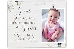 FDFHOME Grandma Gifts Picture Frame, Grandma Gift from Granddaughter & Grandson, First Mother's Day Picture Frame for Grandma, Grandma Mother's Day Gift, Christmas Gift for Nana Holds 4x6 Inch Photo