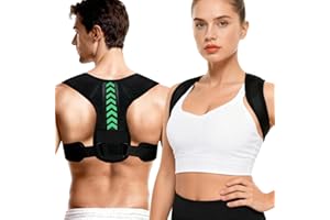 Asahaye Posture Corrector for Women and Men, Adjustable Back Brace Posture Corrector for Upper & Mid Spine Support, Breathable Back Brace for Improving Neck, Shoulder and Back Posture Pain Relief