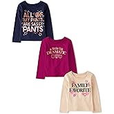 The Children's Place Baby-Girls and Toddler Unicorns,Butterflies,Trends Long Sleeve Graphic T-Shirts,3 Pack
