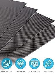 Kalolary Carbon Fiber Board Plate 240 X 240 X 3