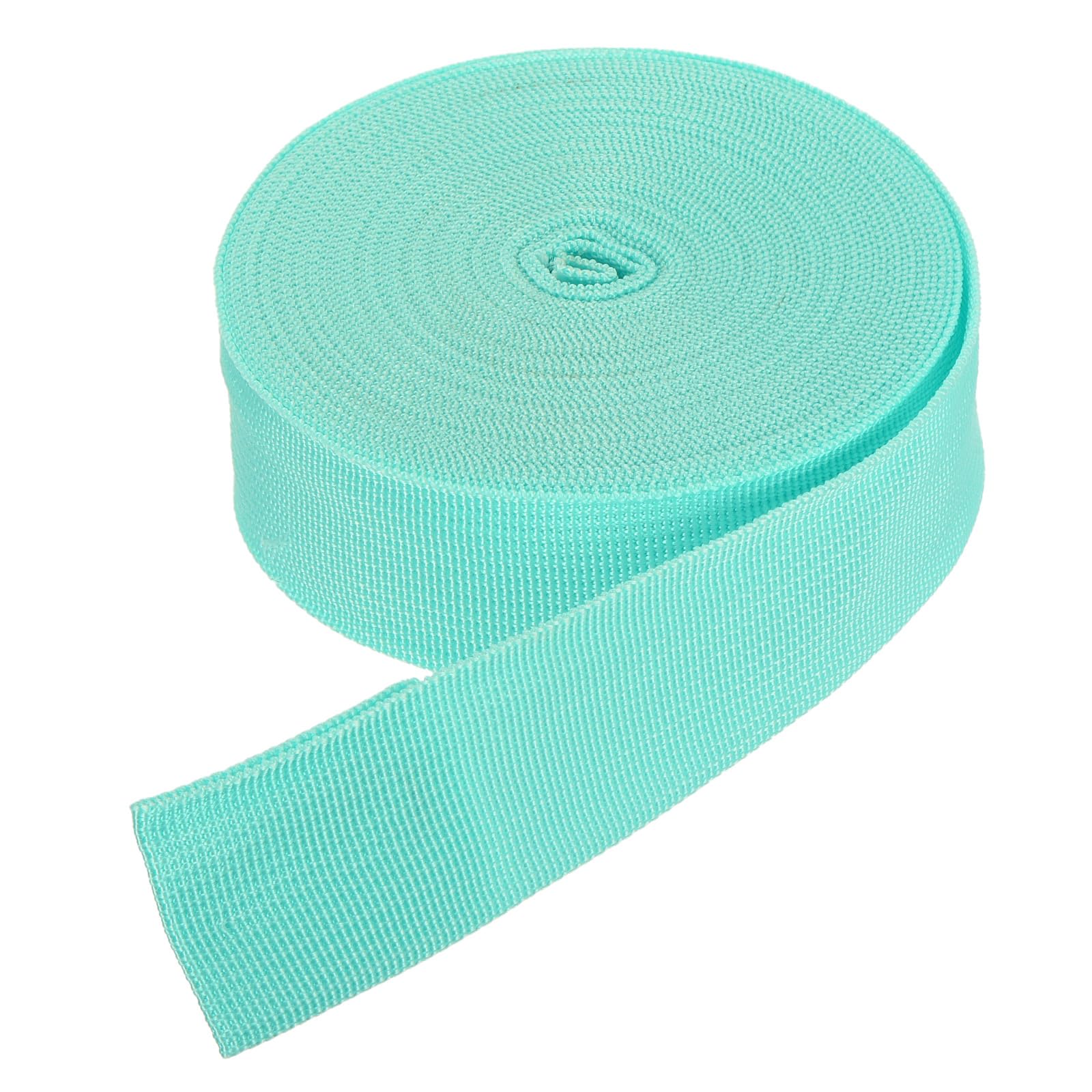 DMiotech 10 Yard x 1 1/2 Inch Width Nylon Webbing Strap Poly Flat Webbing Strapping for DIY Craft Backpack Strapping, Sewing, Outdoor Gear Repair, Light Bright Blue