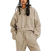 UANEO Women 2 Piece Outfits Sweatsuit Hoodie Sweatshirt Jogger Sets Lounge Tracksuit Set