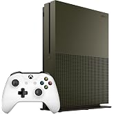 Xbox One S 1TB Military Green Special Edition Console and White Controller (Renewed)