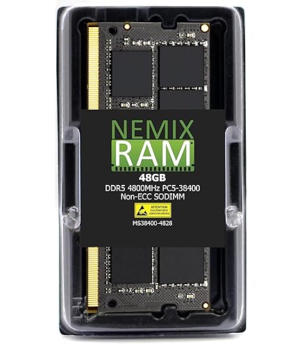 A-Tech 48GB DDR5 4800MHz PC5-38400 CL40 SODIMM 2Rx8 Dual Rank 1.1V