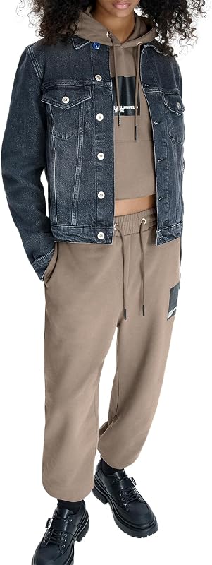 Donna Box Logo Regular Sweatpant Desert Taupe XL