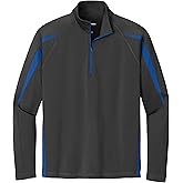 SPORT-TEK Unisex Sport-Wick Stretch Half Zip Colorblock Pullover