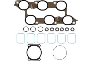 Wollvon Lower Upper Intake Manifold Gasket Set MS972401 MS19932 Compatible with Chevy Camaro Caprice Colorado Equinox Impala Traverse 3.6L ATS CTS SRX XTS GMC Acadia Buick Enclave 3.6L