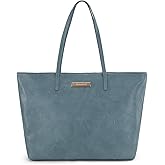 Montana West Medium Tote Bags for Women Shoulder Handbag with Zipper Lightweight Everyday Purse for Work, Travel, or Shopping