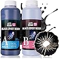 LET'S RESIN EPOXY RESIN Black Resin Epoxy,44OZ Bubble Free & High-Gloss Epoxy Kit,Self Leveling epoxy and Hardener for Art Crafts,Jewelry Making,Resin Molds