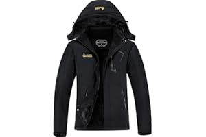 V.A.TOR 189 UNCO&BOROR Women Thermal Insulated Ski Jacket,Waterproof Windproof Coat with Hood for Hiking & Snowboarding