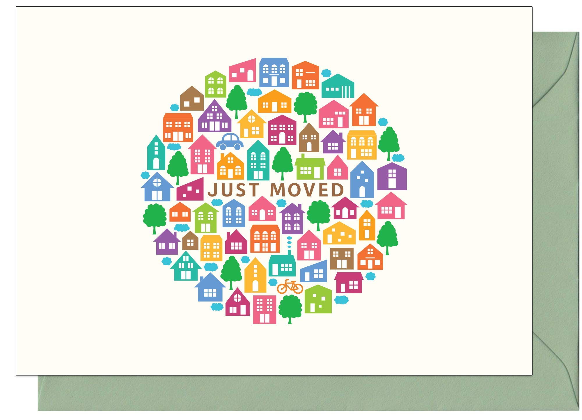 20 Eco-Friendly Change of Address / Moving Cards with Envelopes