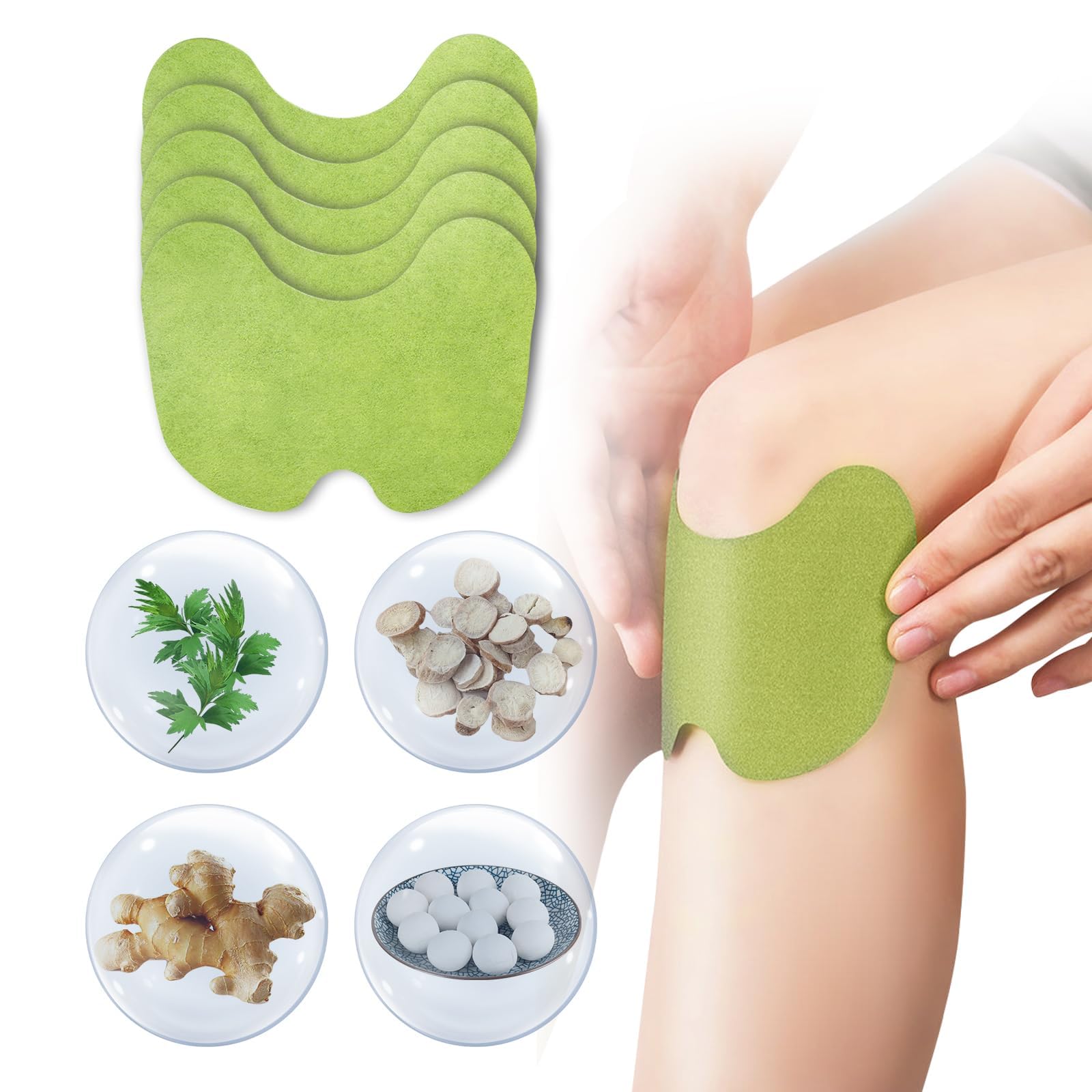 Photo 1 of  1 pack Knee Patches Heat Patches for Joint Back Shoulder Neck Warming Herbal Patches for Knee Patch Wormwood Extract Sticker for Knee for 8 Hours for Knees Back Neck Shoulder