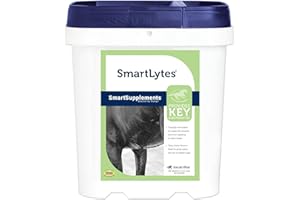 SmartEquine SmartLytes Horse Electrolyte Powder Supplement | Encourages Hydration, Replenishes Electrolytes | No Added Sugar | Cherry Flavor | 56 Servings | 3.7 lb Bucket