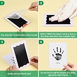 Nabance Baby Hand and Footprint Kit Inkless Pads 2 Large Frames 0-12 Months view 3