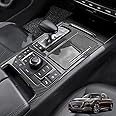 Cnaurda Carbon Fiber Style Car Gear Shift Panel Cover Interior Trim Compatible with 2013-2015 Genesis G80 DH