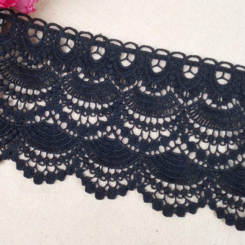 Witgift 3 Yard 11-12 cm Cotton Lace Ribbon Vintage Style Lace Trim Crochet Lace Border Decorative Ribbon for Sewing Craft Wedding Decoration Scrapbooking Gift Box