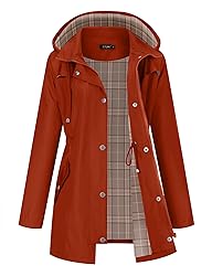 LOMON Women Rain Jacket Lightweight Hooded Jackets