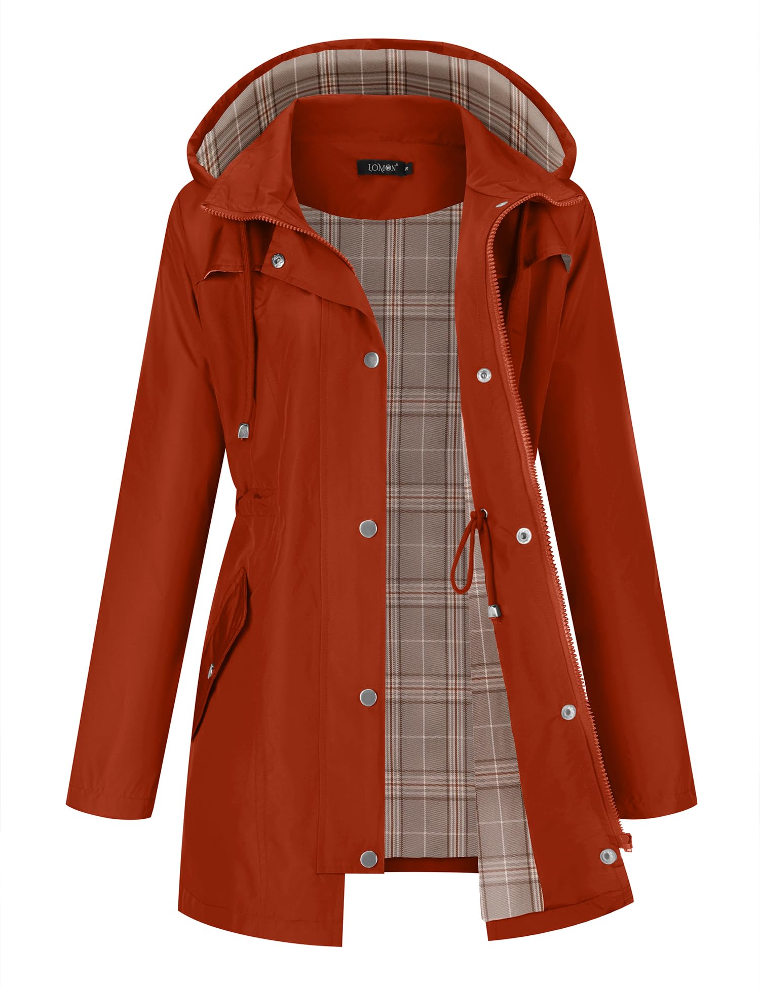 LOMON Women Rain Jacket Lightweight Hooded Jackets
