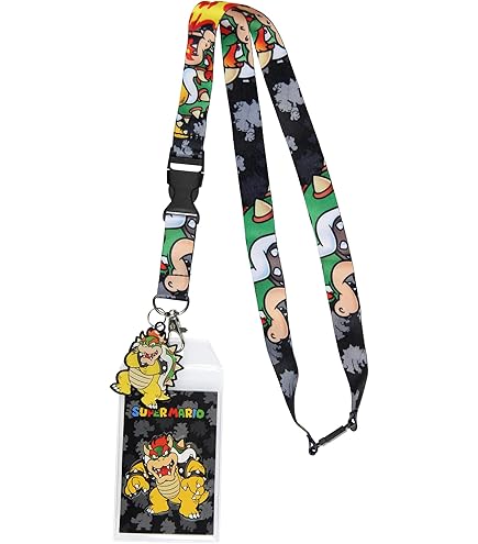 Amazon.com: Super Mario Bros Yoshi Lanyard Badge Holder Game