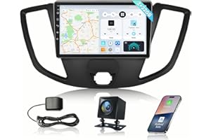 JERQRY 2G+64G Car Radio for Ford Transit 2013-2019: 5G WiFi 1280 * 800 Backup Camera - Car Stereo 9 Inch Screen Wireless CarPlay Android Auto FM SWC Bluetooth,