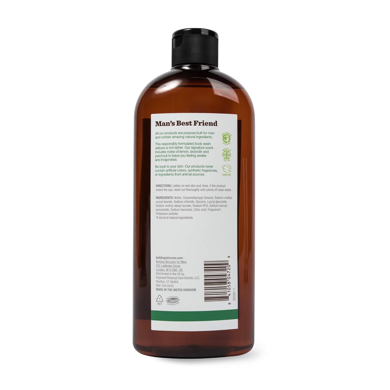 Bulldog Mens Skincare and Grooming Original Body Wash, 16.9 Ounce : Beauty