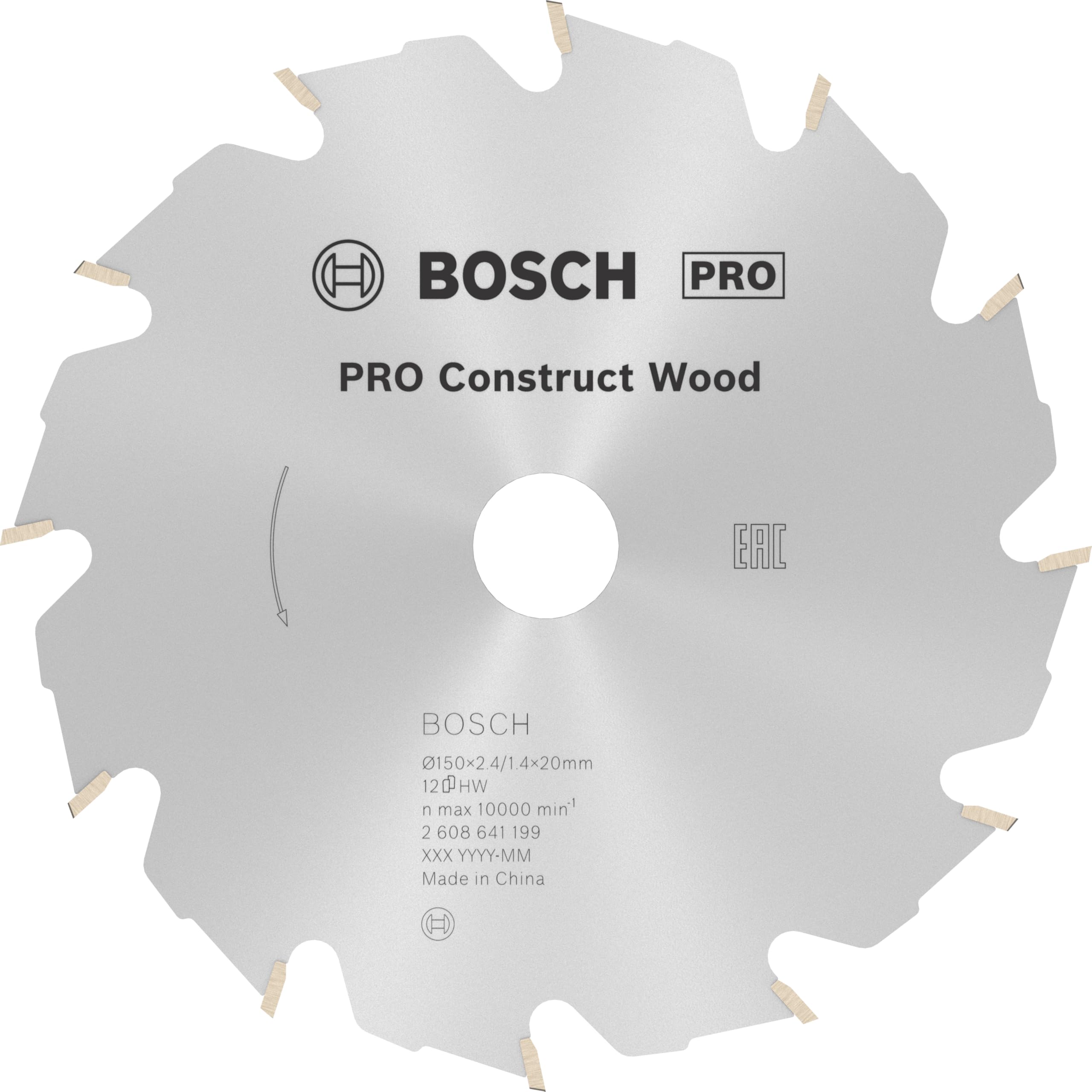 Bosch 2608641199 Construct Wood Circular Saw Blade