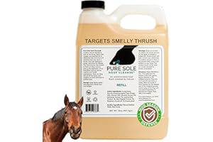 Pure Sole Horse Hoof Cleaner | Thrush Treatment for Horses - All Natural Hoof Cleanse, Use for White Line, Abscess Treatment,