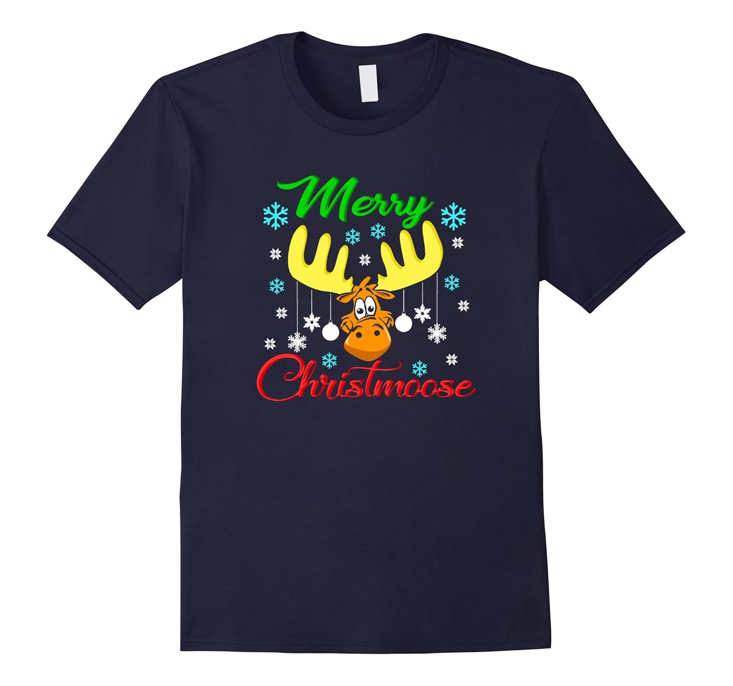 Christmas Moose Shirt Funny Merry Christmoose Holiday Cute-ANZ