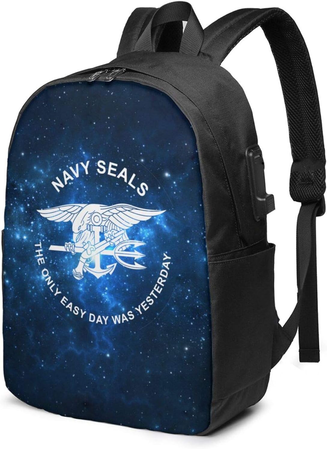 Navy Seals Woman's Men's USB Backpack USB Backpack 17 in Stylish Laptop Backpack