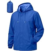 UIQUR Mens Waterproof Cycling Jacket Lightweight Packable Rain Jacket | Raincoat For Hiking, Cycling, Running, Fishing ,Golf,Rainy-day work,And Other Outdoor Activities